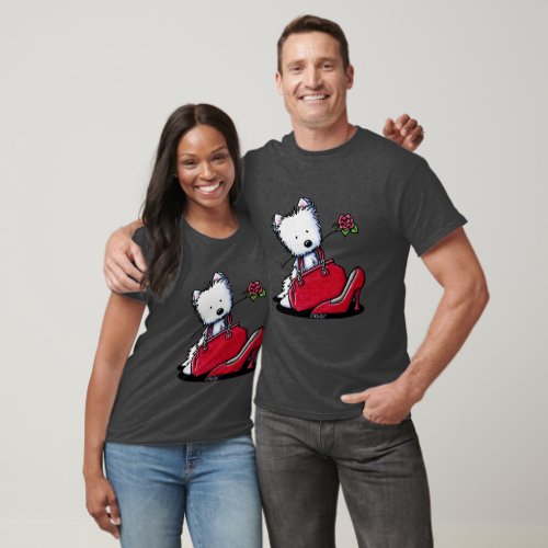 KiniArt Westie Bits O Heaven T_Shirt