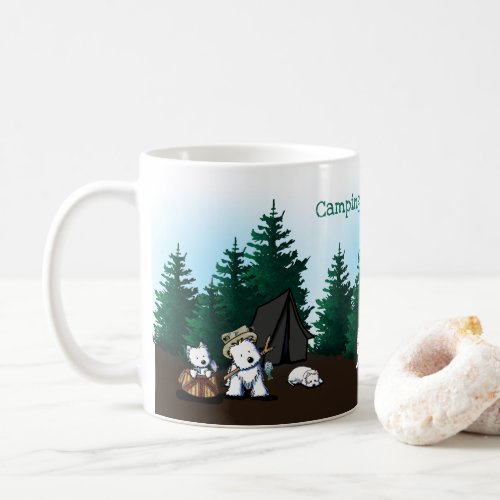 KiniArt Westie Camping Coffee Mug