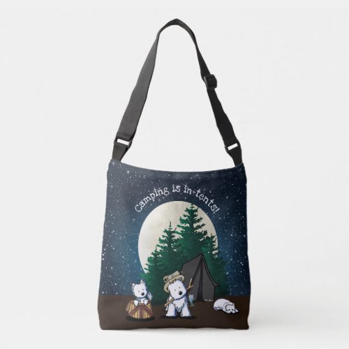 KiniArt Westie Camping Crossbody Bag