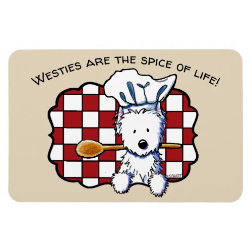 KiniArt Westie Chef Magnet