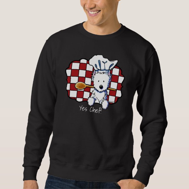 KiniArt Westie Chef Sweatshirt (Front)