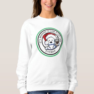 KiniArt Westie Christmas Coffee Sweatshirt