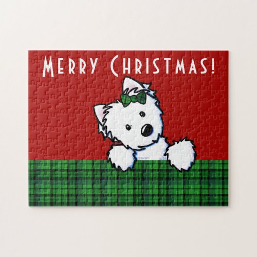 KiniArt Westie Christmas Jigsaw Puzzle