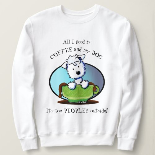 KiniArt Westie Coffee Lover Christmas Sweatshirt