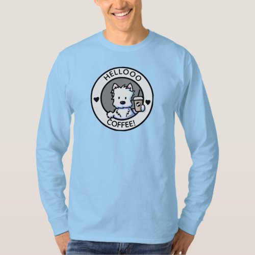 KiniArt Westie Coffee T_Shirt