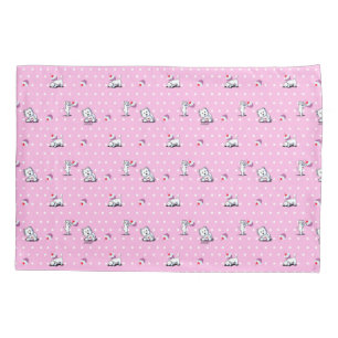 KiniArt Westie Cupcake Pink Pillow Case