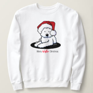KiniArt Westie Dog Christmas  Sweatshirt