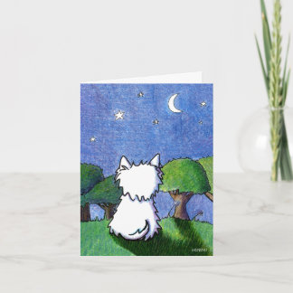 KiniArt Westie Dog Pet Loss Sympathy Card
