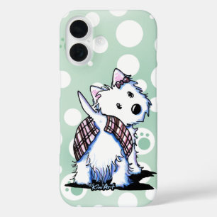 KiniArt Westie Dressed To Kilt  iPhone 16 Case