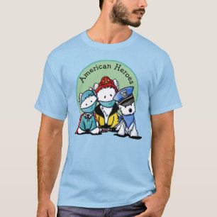 KiniArt Westie First Responders T-Shirt