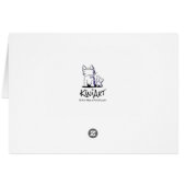 KiniArt Westie Flamingos (Back Horizontal)