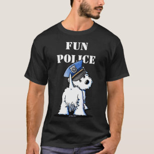 KiniArt Westie FUN POLICE T-Shirt