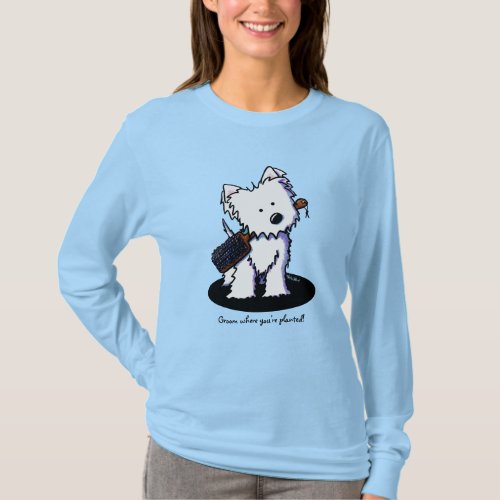 KiniArt Westie Groomer T_Shirt