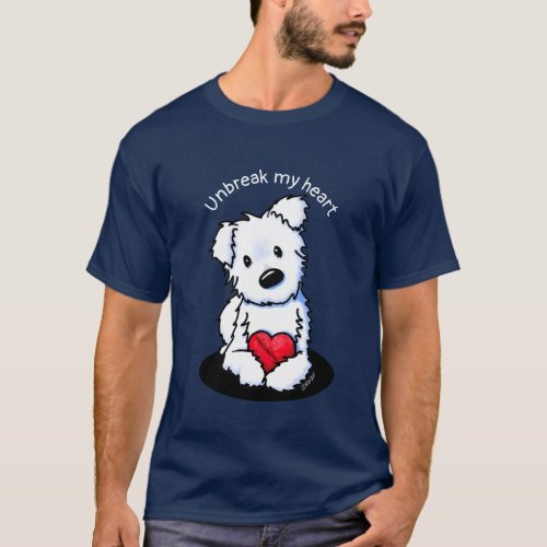 KiniArt Westie Heart T_Shirt