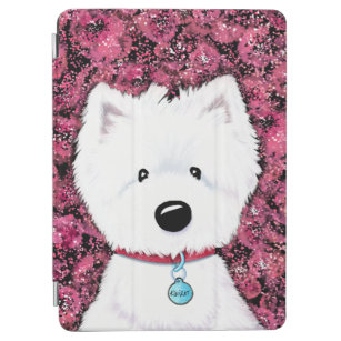 KiniArt Westie Impressions Floral iPad Air Cover