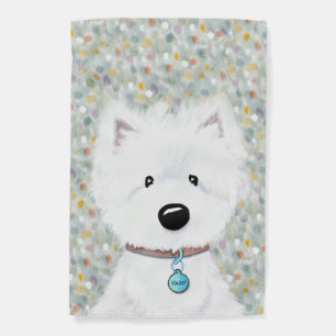 KiniArt Westie Impressions Garden Flag