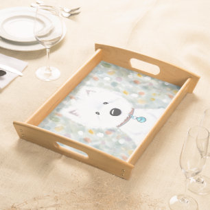 KiniArt Westie Impressions Serving Tray
