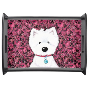 KiniArt Westie Impressions Serving Tray