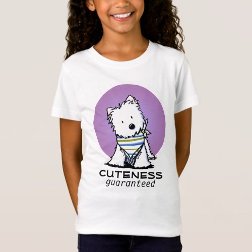 KiniArt Westie In Scarf T_Shirt