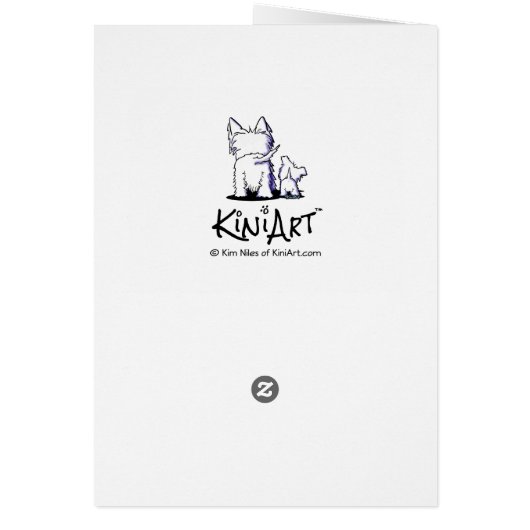 KiniArt Westie Jelly Bean (Back)