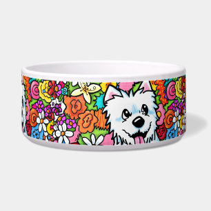 KiniArt Westie Joyful Garden Bowl