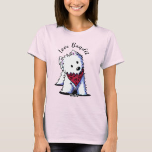 KiniArt Westie Love Bandit Light T-Shirt