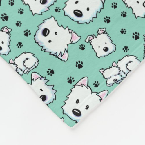 KiniArt Westie Lover Fleece Blanket