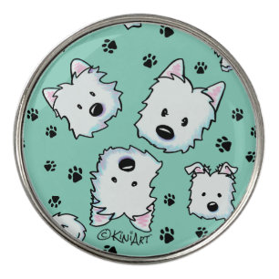 KiniArt Westie Lover Golf Ball Marker