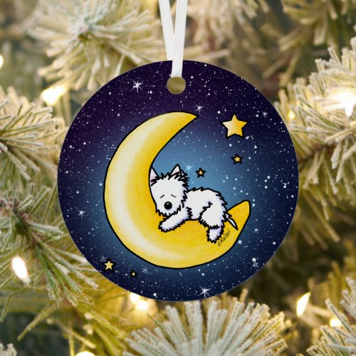 KiniArt Westie Lunar Love Ornament