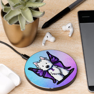 KiniArt Westie Lupus Awareness Wireless Charger