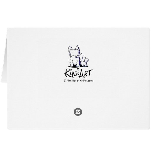 KiniArt Westie Mail Carrier (Back Horizontal)