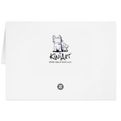 KiniArt Westie Mail Carrier Cards (Back Horizontal)