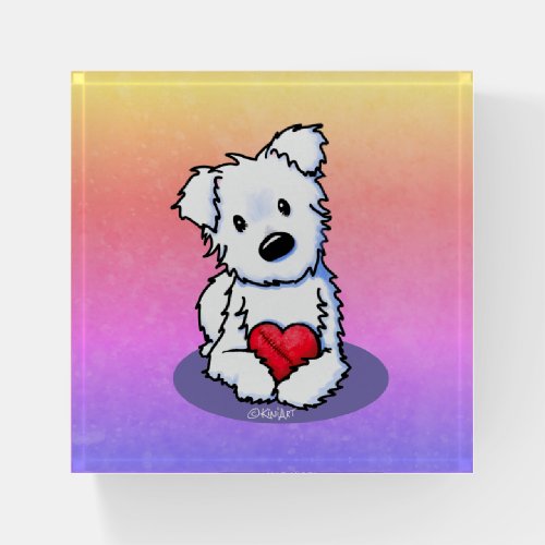 KiniArt Westie Mended Heart Paperweight