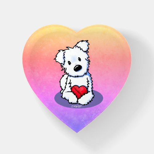 KiniArt Westie Mended Heart Paperweight