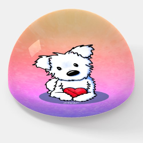 KiniArt Westie Mended Heart Paperweight
