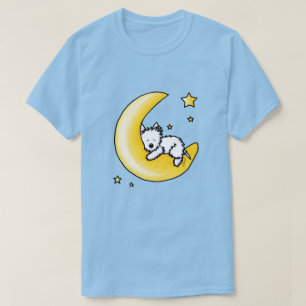 KiniArt Westie Moon Lover T-Shirt