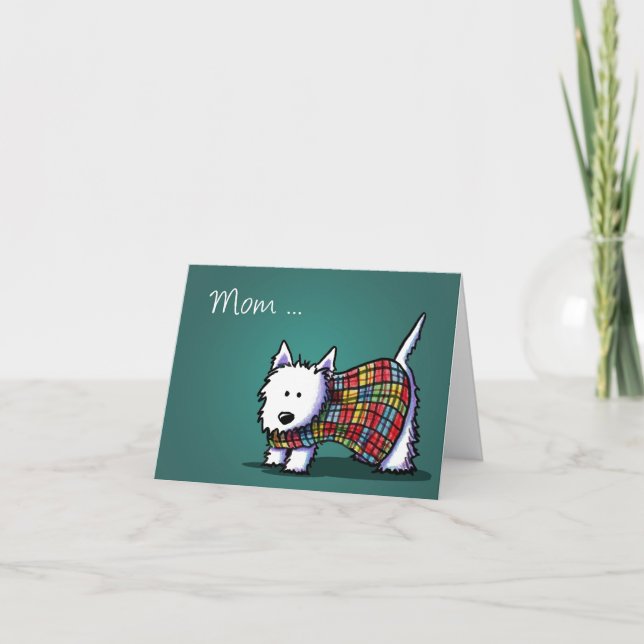 KiniArt Westie Mother's Day Card (Front)