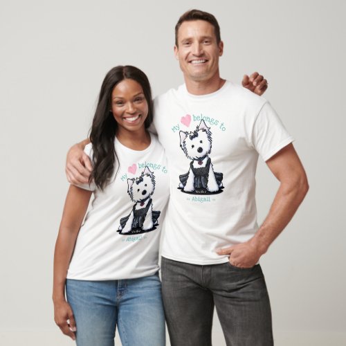 KiniArt Westie My Heart T_Shirt