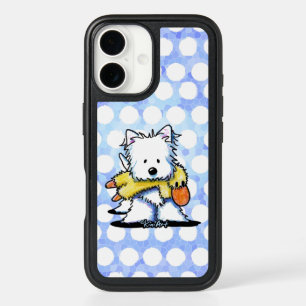 KiniArt Westie n Duck Toy iPhone 16 Case