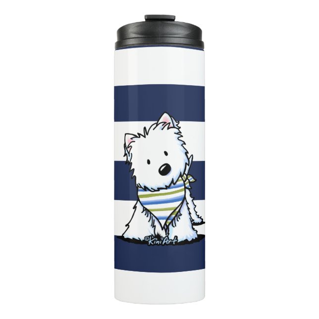 KiniArt Westie Nautical Mug (Front)