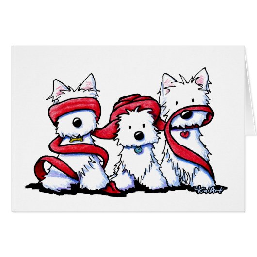 KiniArt Westie No Evil (Front Horizontal)