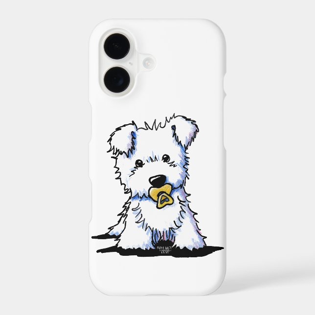 KiniArt Westie Puppy Case-Mate iPhone Case (Back)