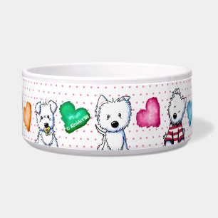 KiniArt Westie Puppy Love Bowl