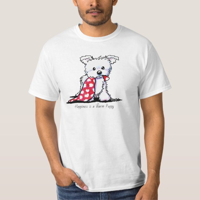 KiniArt Westie Puppy T-Shirt (Front)