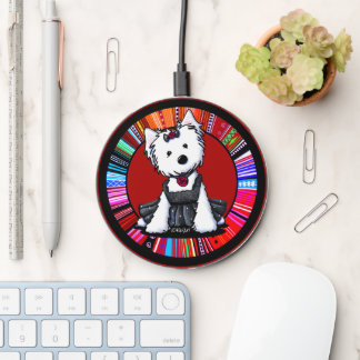 KiniArt Westie Quinceañera Wireless Charger