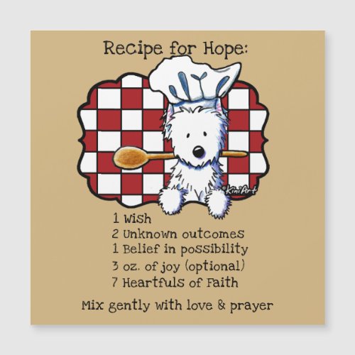 KiniArt Westie Recipe For Hope