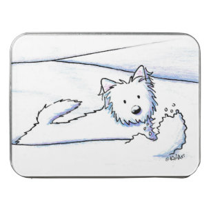 KiniArt Westie Snowplow Jigsaw Puzzle