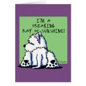 KiniArt Westie Sunshine Card (Front)