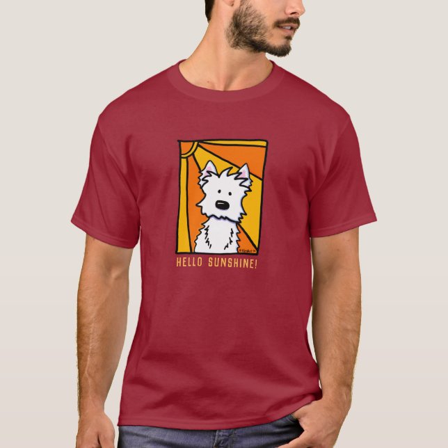KiniArt Westie Sunshine T-Shirt (Front)