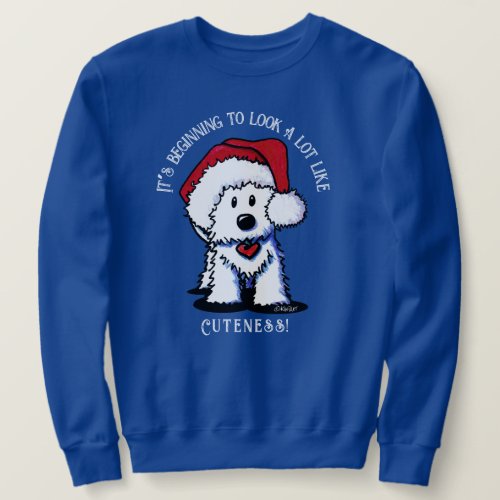KiniArt Westie Terrier Christmas Sweatshirt